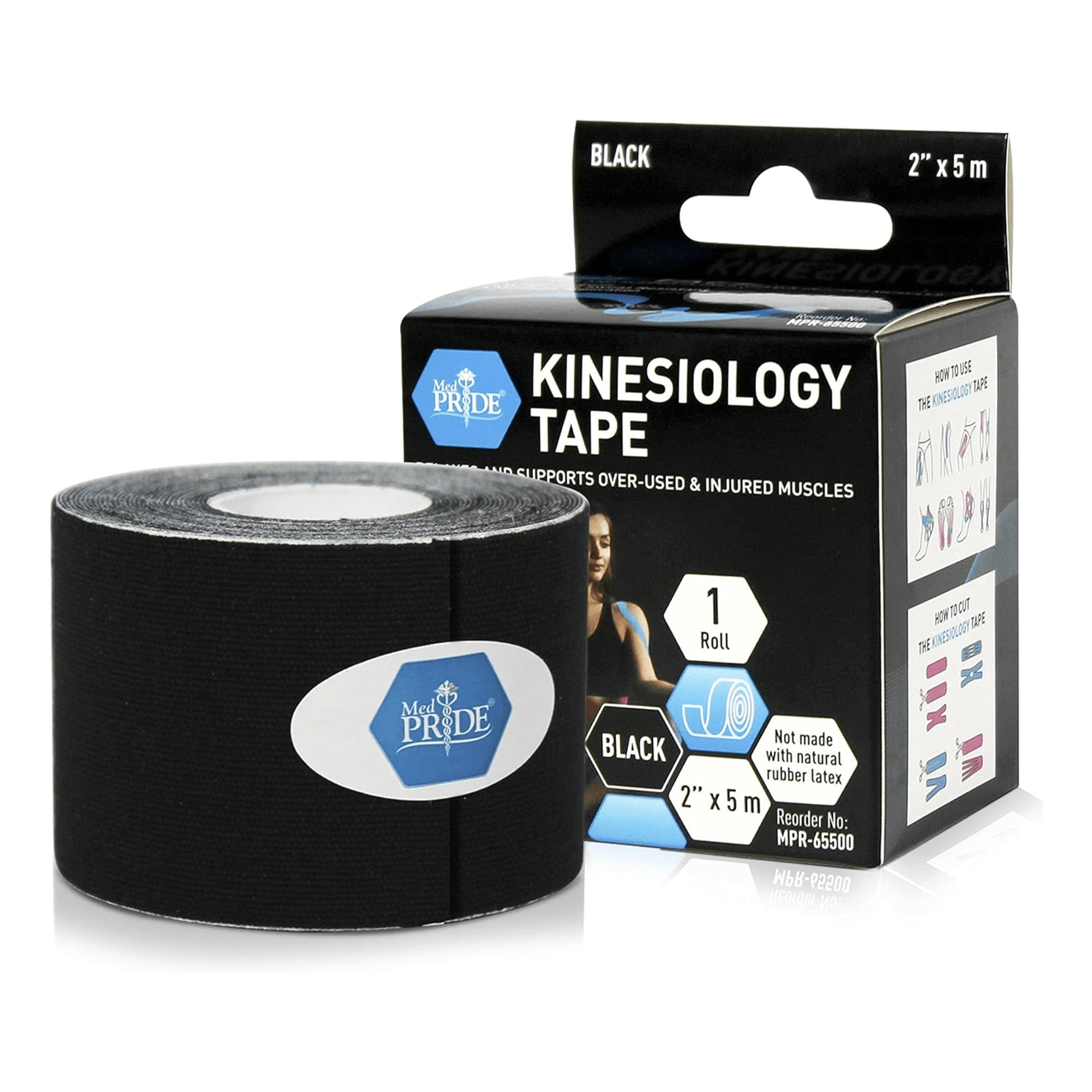 SB SOX Kinesiology Tape - 2 Rolls Blue & Purple Athletic Support Tape For Sports Recovery
