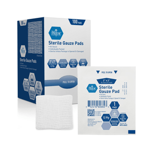 Gasa Esteril Pads 2"X2" 12Ply Med Pride Empaque X 1 UN