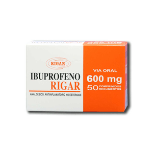 Ibuprofeno Comprimidos Rigar Caja X 50 600 MG