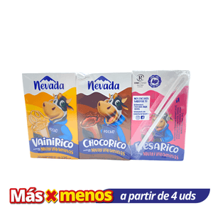 Leche Saborizada Nevada Surtido 6 Pack 200 Ml