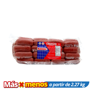 Chorizo Kiener Por Media Libra