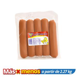 Salchicha Jumbo Toledano 2.27 Kg Por Media Libra