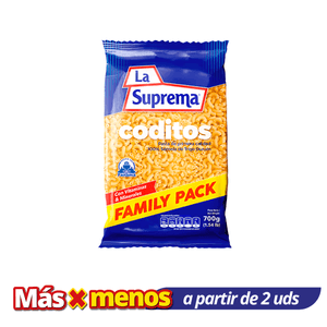 Coditos Family Pack 700 Gramos La Suprema