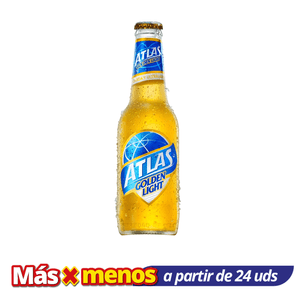 Cerveza Individual Atlas Golden Light 285 Ml Botella