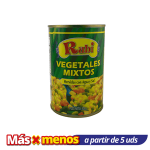 Vegetales Mixtos Rubi 425 gr Enlatados