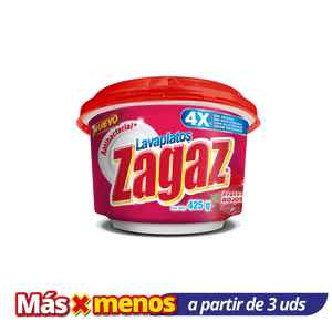 Crema Lavaplatos Zagaz Antibacterial Frutos Rojos 425 gr