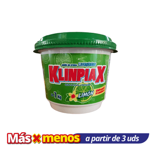 Jabón En Crema Lavaplatos Klinpiax Limón 1 KG