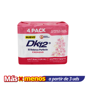 Jabón Antibacterial Cremoso Dk12 Pack 4 UN