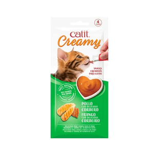 Creamy Snack Cremoso De Pollo Para Gatos Catit Sobre 40 G