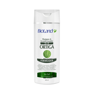 Shampoo Y Acondicionador 2 En 1 Ortiga Bioland Frasco 400 ML