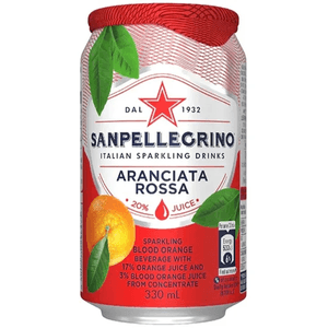 Agua Carbonatada Sanpellegrino Aranciata Rossa 330 ML
