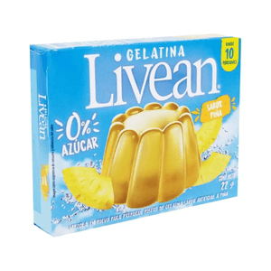 Gelatina Sabor Piña Livean Caja 22 G