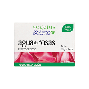 Vegetus Jabon Agua De Rosas Bioland 125 G