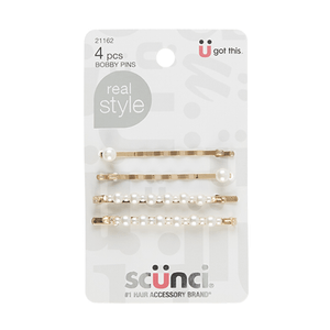 Ganchos Con Perla De Cabello Scunci 4 UN