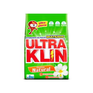 Detergente Ultraklin Fuerza Natural 9 KG