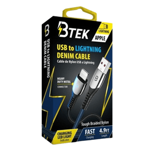 Btek Usbl-1.5Mn Cable Usb A Lightning Met Nav MAXELL Caja 1 UN