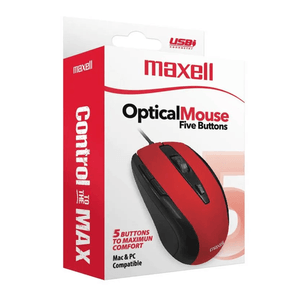 Mouse Optico Con Cable Usb MAXELL | 348418