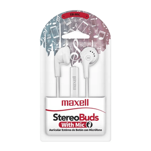 Audífonos Eb Mic Earbuds White MAXELL | 347361