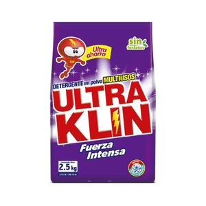 Detergente En Polvo Ultraklin Fuerza Intensa 2.5 KG