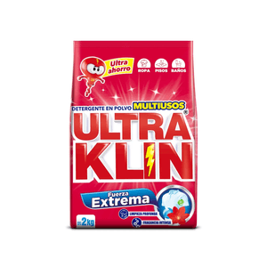 Detergente En Polvo Ultraklin Fuerza Extrema 2.5 KG