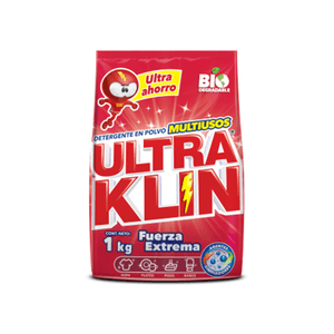 Detergente En Polvo Ultraklin Fuerza Extrema 1 KG