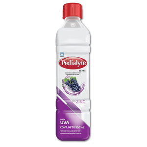 Pedialyte 60 Abbott Sabor Uva Frasco 500 ml