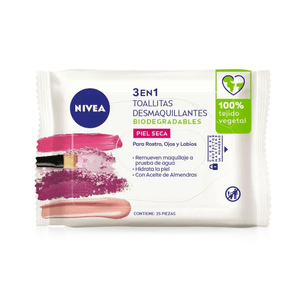 Toallitas Desmaquillantes Nivea Piel Seca 25 UN