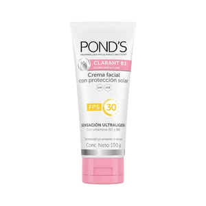 Crema Facial Con Protección Solar 30 Fps Ponds Clarant B3 100 G