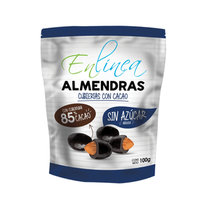 Almendras Cubiertas Enlinea Con 85% Cacao 100 G