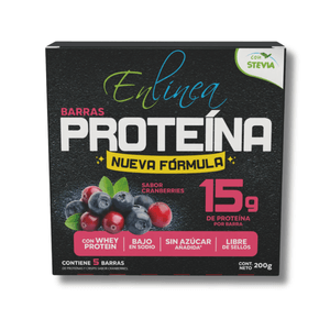 Barras De Proteína Enlinea Sabor Cranberries 200 G