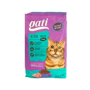 Alimento Para Gatos Adultos Gati Sabor Atún 1 KG