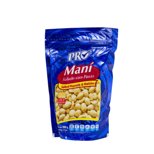 Maní Salado Pro Con Pasas 500 G