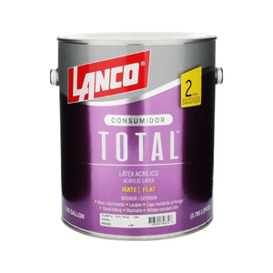 Pintura Total De Latex Lanco Color Mango 1 Galón