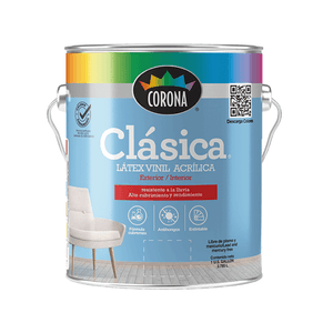 Pintura Clásica Latex Corona Color Café Tostado 1 Galón