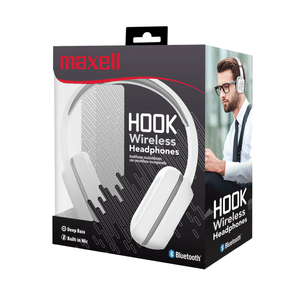 Hook Wireless Headphones Snow White Maxell Eb-Bt300