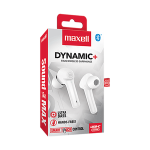 Earbuds Dynamic + White Maxell Bluetooth