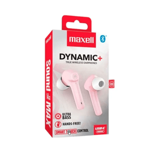 Earbuds Dynamic + Pink Maxell Bluetooth