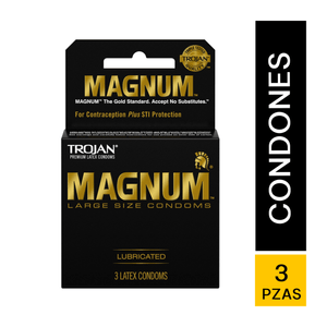 Caja Condones Trojan Magnum 3 Unidades