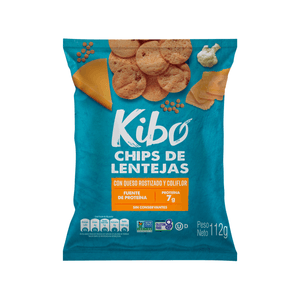 Chips De Lentejas Kibo Con Queso Rostizado & Coliflor 112 G