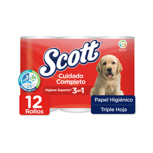 Papel higiénico Scott triple hoja 12 UN