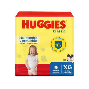 Pañales Huggies Classic Regular Etapa 4/XG 9U