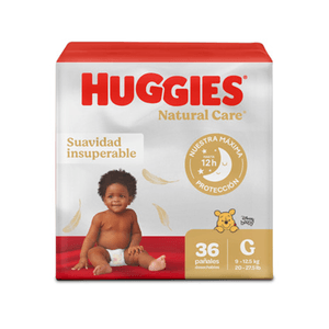 Pañales Huggies Natural Care Etapa 3/G 36U