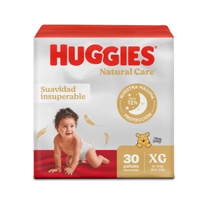 Pañales Huggies Natural Care Etapa 4/XG 30U