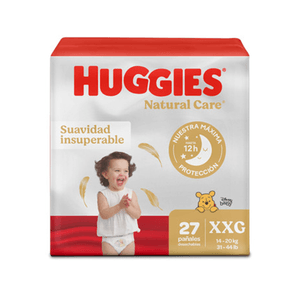 Pañales Huggies Natural Care Etapa 5/XXG 27U