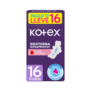 Toallas Femeninas Kotex Nocturna 16U