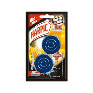 Pastilla Para Sanitario Duo Harpic Azul Con Aroma 90 G
