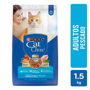 Cat Chow Adulto Defense Plus Pescado 1.5kg (3.3lb)