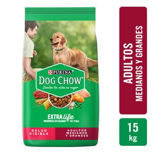 Dog Chow Adulto Extra Life Med/Gr 15kg (33lb)