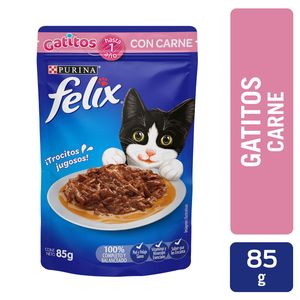 Felix Pouch Gatito Carne 85gr (3oz)