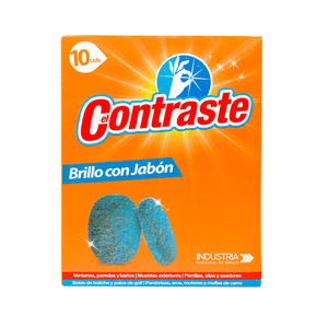 Brillo Con Jabón Contraste Azul 10 UDS